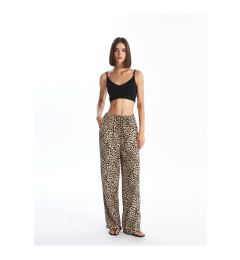 Снимка на LC Waikiki Leopard Patterned Women's Trousers with Elastic Waist