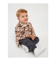 Снимка на LC Waikiki Long Sleeve Plaid Patterned Baby Boy Shirt Jacket