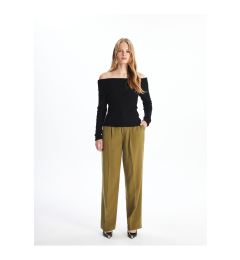 Снимка на LC Waikiki Loose Fit Plain Linen Blend Women's Trousers