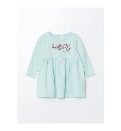 Снимка на LC Waikiki Lw - Crew Neck Long Sleeve Printed Baby Girl Dress