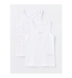 Снимка на LC Waikiki Lw - Crew Neck Printed Girls Undershirt 2-Pack