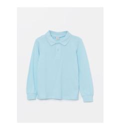 Снимка на LC Waikiki Lw - Polo Collar Basic Long Sleeve Girl's T-Shirt