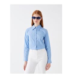 Снимка на LC Waikiki Lw - Straight Long Sleeve Crop Poplin Women's Shirt