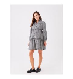 Снимка на LC Waikiki Maternity Patterned Long Sleeve Maternity Shirt Dress