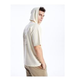 Снимка на LC Waikiki Men's Hooded Short Sleeve Printed T-Shirt