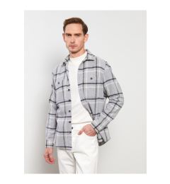 Снимка на LC Waikiki Men's Oversize Long Sleeve Plaid Gabardine Shirt