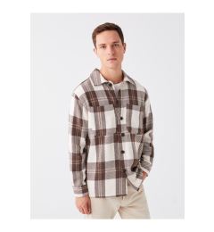 Снимка на LC Waikiki Men's Regular Fit Long Sleeve Plaid Plaid Lumberjack Shirt Jacket