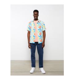 Снимка на LC Waikiki Men's Regular Fit Short Sleeve Patterned Viscose Shirt