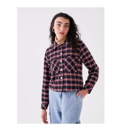 Снимка на LC Waikiki Patterned Long Sleeve Crop Women's Shirt Jacket