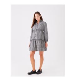 Снимка на LC Waikiki Patterned Long Sleeve Maternity Shirt Dress