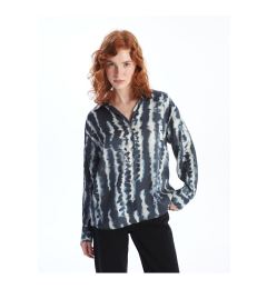 Снимка на LC Waikiki Patterned Oversize Satin Women's Shirt