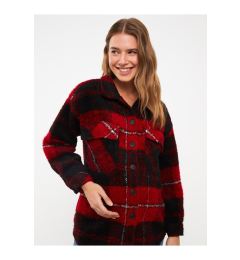 Снимка на LC Waikiki Plaid Long Sleeve Flannel Maternity Lumberjack Shirt Jacket