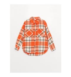 Снимка на LC Waikiki Plaid Long Sleeve Girl's Shirt Jacket