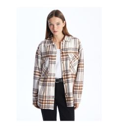 Снимка на LC Waikiki Plaid Long Sleeve Oversize Women's Shirt Jacket