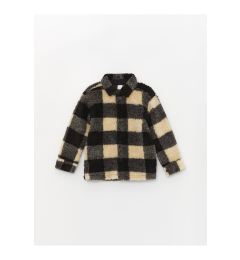 Снимка на LC Waikiki Plaid Long Sleeve Plush Baby Boy Shirt Jacket