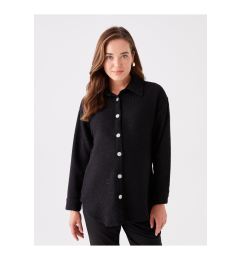 Снимка на LC Waikiki Plain Long Sleeve Maternity Tweed Shirt Jacket