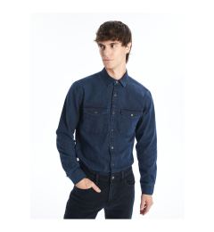 Снимка на LC Waikiki Regular Fit Long Sleeve Men's Jean Shirt