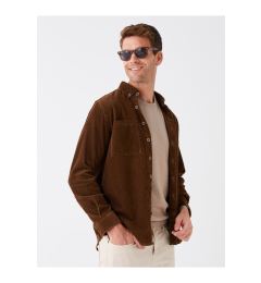 Снимка на LC Waikiki Regular Fit Long Sleeve Velvet Men's Shirt