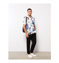 Снимка на LC Waikiki Regular Fit Short Sleeve Patterned Viscose Men's Shirt