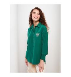 Снимка на LC Waikiki Shirt Collar Embroidered Long Sleeve Poplin Women's Tunic