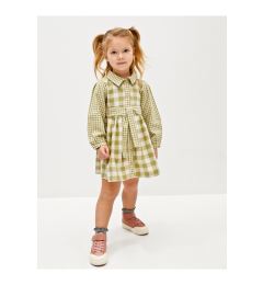 Снимка на LC Waikiki Shirt Collar Long Sleeve Checkered Patterned Baby Girl Dress