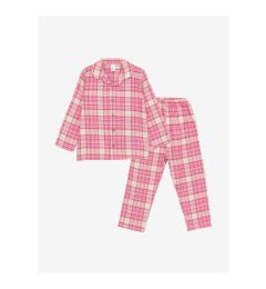 Снимка на LC Waikiki Shirt Collar Long Sleeve Plaid Baby Girl Pajamas Set