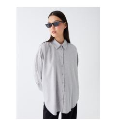 Снимка на LC Waikiki Shirt Collar Plain Long Sleeve Poplin Women's Tunic