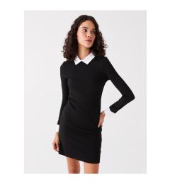 Снимка на LC Waikiki Shirt Collar Plain Long Sleeve Women's Dress