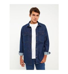 Снимка на LC Waikiki Standard In-Mould Raised Shirt Collar Men's Jean Jacket