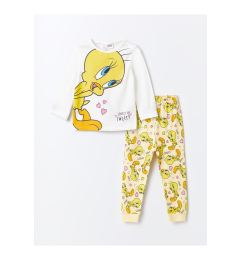 Снимка на LC Waikiki Tweety Printed Baby Girl Pajamas Set