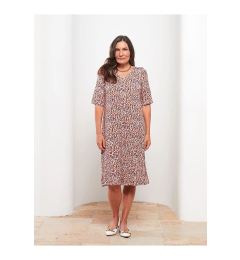 Снимка на LC Waikiki V-Neck Patterned Short Sleeve Women's Dress