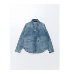 Снимка на LC Waikiki Vision Medium Indigo Rodeo Oversize Women's Jean Shirt Jacket