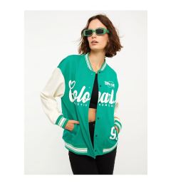 Снимка на LC Waikiki Women's Crew Neck Printed Long Sleeve College Jacket