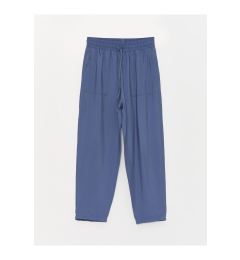 Снимка на LC Waikiki Women's Linen Look Trousers with an Elastic Waist and Comfortable Fit.