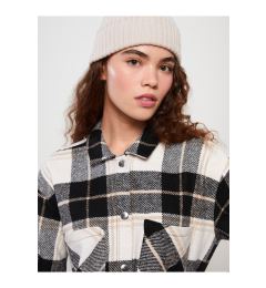 Снимка на LC Waikiki Women's Plaid Long Sleeve Oversize Gabardine Lumberjack Shirt Jacket