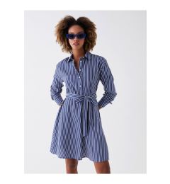 Снимка на LC Waikiki Women's Striped Long Sleeve Poplin Shirt Dress