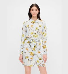 Снимка на Light Blue Floral Shirt Dress Pieces Lillian - Women