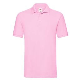 Снимка на Light pink men's Premium Polo shirt Friut of the Loom