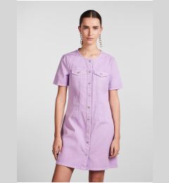 Снимка на Light Purple Women's Denim Shirt Dress Pieces Tara - Women's