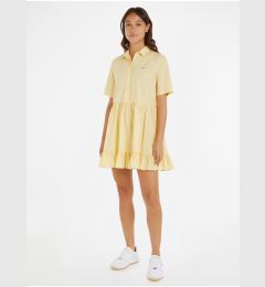 Снимка на Light Yellow Ladies Shirt Dress Tommy Jeans - Ladies