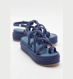 Снимка на LuviShoes JUNEY Blue Women's Jeans Sandals