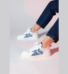 Снимка на LuviShoes SANDE White Denim Detail Women's Sports Sneakers