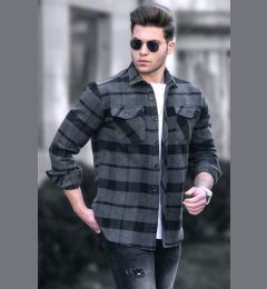 Снимка на Madmext Anthracite Lumberjack Shirt 4950