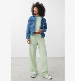 Снимка на Madmext Mint Green Elastic Waist Wide Cut Trousers