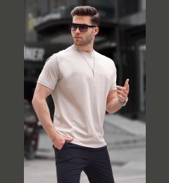 Снимка на Madmext Stone Color Regular Fit Basic Men's T-Shirt 6131