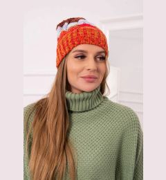 Снимка на marka niezdefiniowana Cap with fleece Dolores K303 red+dark grey+camel