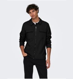 Снимка на Men's Black Shirt Jacket ONLY & SONS New Kodyl - Men