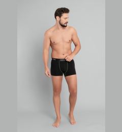 Снимка на Men's Boxer Shorts - Black/Fluo Green