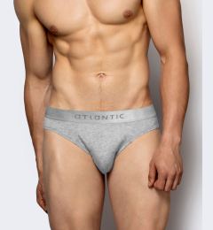 Снимка на Men's briefs made of Pima cotton ATLANTIC 2Pack - gray