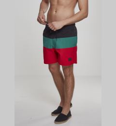 Снимка на Men's Color Block Swimsuit Black/Green/Red